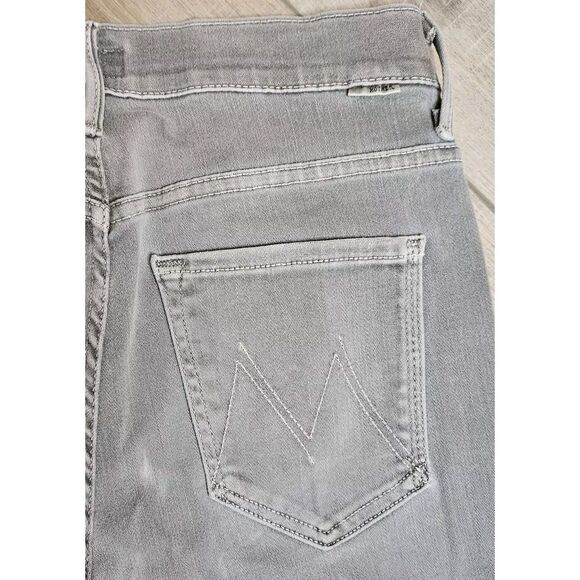 Mother High Waisted Looker Ankle Fray Size 27 Gray Finders Keepers - Picture 3 of 12